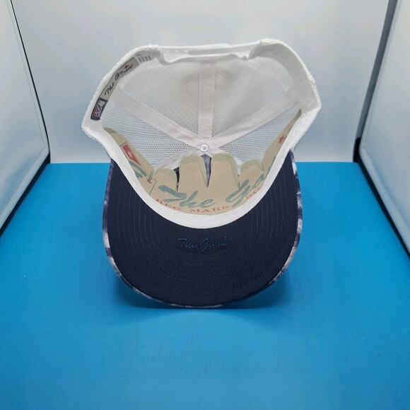 New York Yankees Tie Dye Trucker Snapback Leather Patch Hat MLB The Game Cotton - Picture 6 of 7